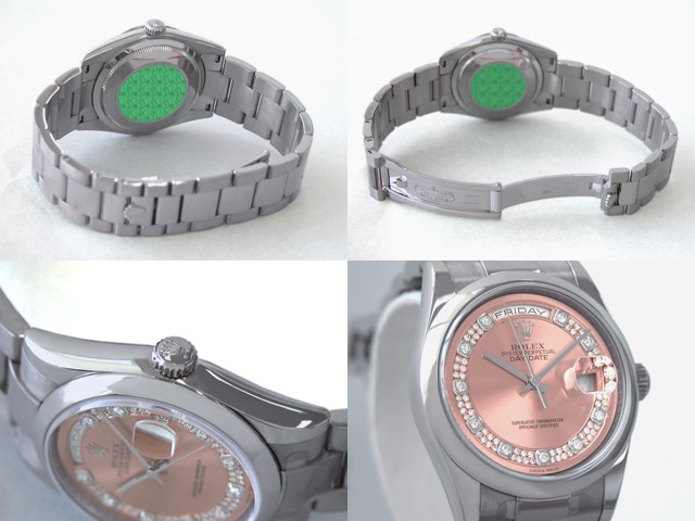 ロレックススーパーコピー ROLEX デイデイト ミリヤード 118209G オイスターブレス ピンク