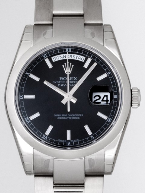 ロレックススーパーコピー ROLEX デイデイト 118209 オイスターブレス ブラック