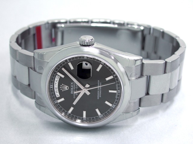 ロレックススーパーコピー ROLEX デイデイト 118209 オイスターブレス ブラック