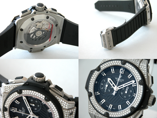 ウブロスーパーコピー キングパワー フドロワイアント 715.ZX.1127.RX.1704 ベゼル・ラグダイヤ ブラックラバー 世界限定500本 ブラック