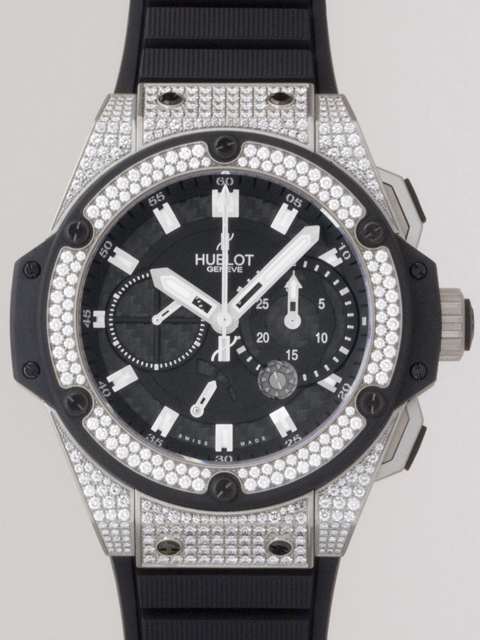 ウブロスーパーコピー キングパワー 709.ZX.1770.RX.1704 スプリットセコンド パワーリザーブ ベゼル・ラグダイヤ ブラックラバー ブラックカーボン