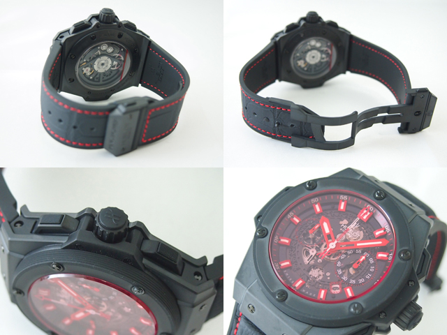 ウブロスーパーコピー キングパワー レッドマジック 701.CI.1123.GR ブラックスケルトン