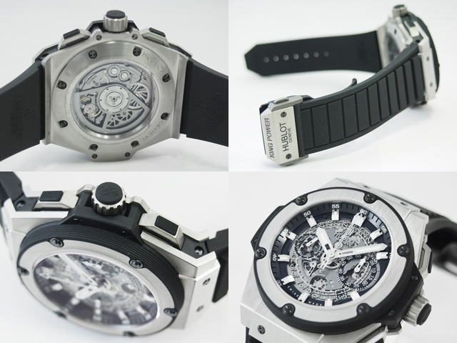 ウブロスーパーコピー キングパワー ウニコ チタニウム 701.NX.0170.RX ブラックラバー グレースケルトン