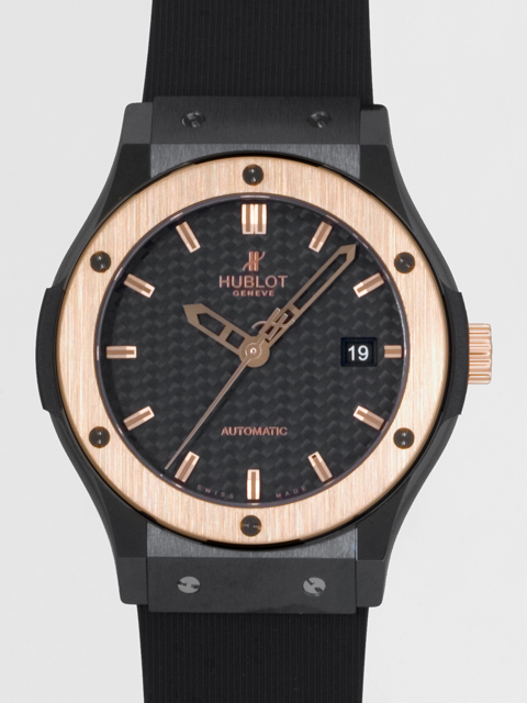 ウブロスーパーコピー クラシック・フュージョン セラミック キングゴールド 542.CP.1780.RX 42mm ラバー ブラックカーボン