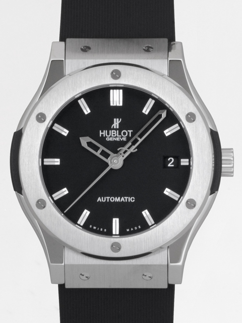 ウブロスーパーコピー クラシック・フュージョン チタニウム 511.NX.1170.RX 45mm ラバー ブラック