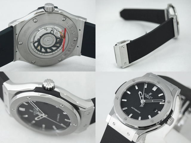 ウブロスーパーコピー クラシック・フュージョン チタニウム 511.NX.1170.RX 45mm ラバー ブラック