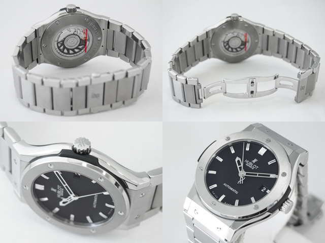 ウブロスーパーコピー クラシック・フュージョン チタニウム 511.NX.1170.NX 45mm ブレスレット ブラック