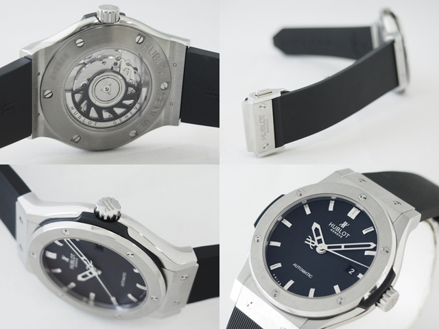 ウブロスーパーコピー クラシック・フュージョン チタニウム 542.NX.1170.RX 42mm ラバー ブラック