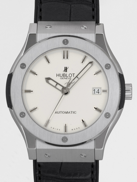 ウブロスーパーコピー クラシック・フュージョン チタニウム オパーリン 511.NX.2610.LR 45mm アリゲーター/ラバー シルバー