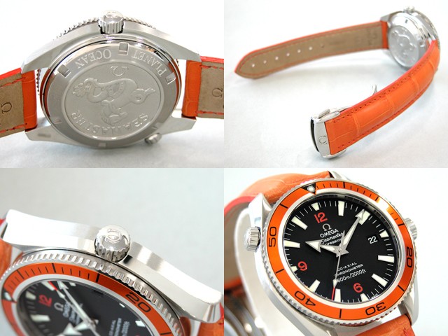 オメガスーパーコピー シーマスター 2909.50.38 プラネットオーシャン 42mm オレンジベゼル オレンジ皮 ブラック