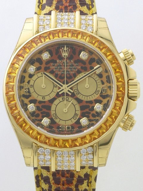 ロレックススーパーコピー ROLEX デイトナ 116598SACO レパード ヒョウ柄