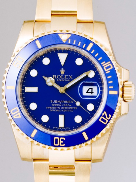ロレックススーパーコピー ROLEX サブマリーナデイト 116618LB ブルー
