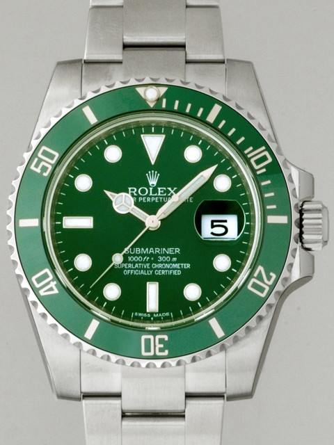 ロレックススーパーコピー ROLEX 新型　サブマリーナ 116610LV デイト グリーン
