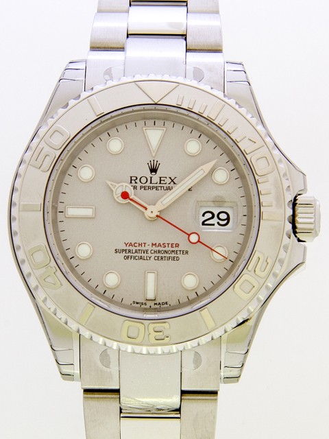 ロレックススーパーコピー ROLEX ヨットマスター 16622 ロレジュウム メンズ シルバー