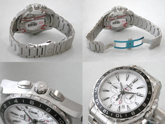 オメガスーパーコピー OMEGA シーマスター 231.10.44.52.04.001 コーアクシャル アクアテラ GMT クロノメーター ホワイト