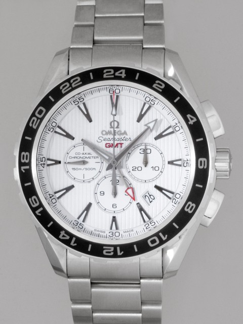オメガスーパーコピー OMEGA シーマスター 231.10.44.52.04.001 コーアクシャル アクアテラ GMT クロノメーター ホワイト