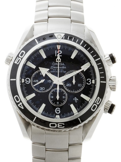 オメガスーパーコピー OMEGA シーマスター 2210.50 プラネットオーシャン クロノグラフ 45mm ブラックベゼル ブラック