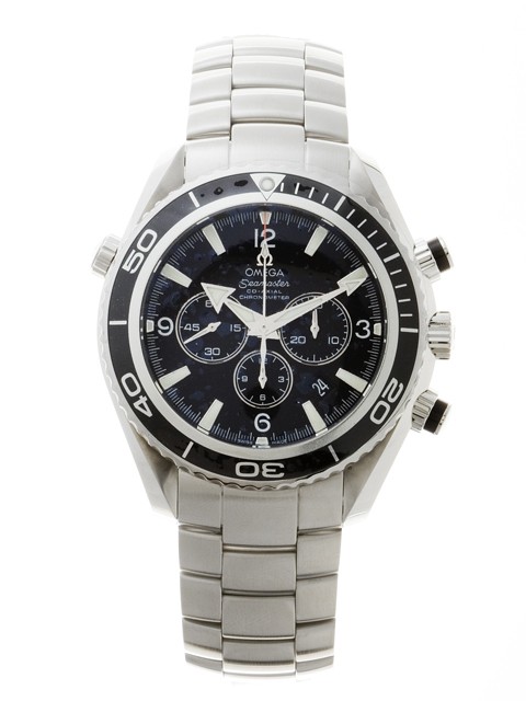 オメガスーパーコピー OMEGA シーマスター 2210.50 プラネットオーシャン クロノグラフ 45mm ブラックベゼル ブラック