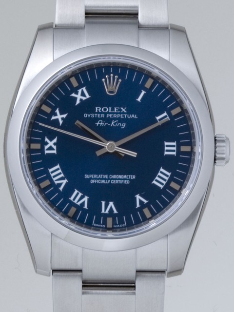 ロレックススーパーコピー ROLEX エアーキング 114200 ブループリントローマ