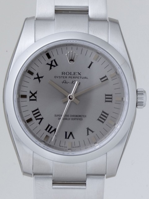 ロレックススーパーコピー ROLEX エアーキング 114200 グレープリントローマ