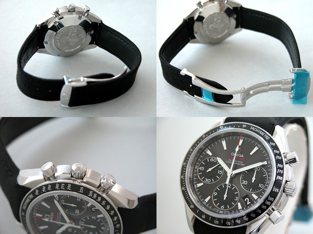 オメガスーパーコピー スピードマスター ナイロンベルト 323.32.40.40.06.001 ブラック 自動巻 メンズ