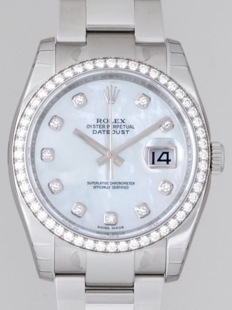 ロレックススーパーコピー ROLEX パーペチュアル デイトジャスト メンズ 116244NG オイスターブレス ホワイトシェル