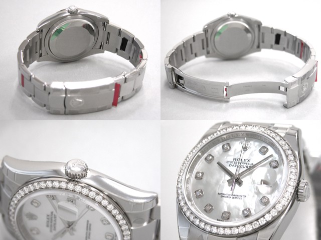ロレックススーパーコピー ROLEX パーペチュアル デイトジャスト メンズ 116244NG オイスターブレス ホワイトシェル