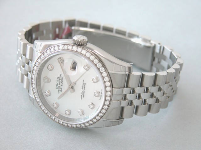 ロレックススーパーコピー ROLEX パーペチュアル デイトジャスト メンズ 116244NG ジュビリーブレス ホワイトシェル