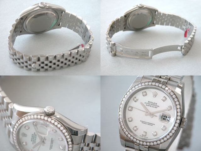 ロレックススーパーコピー ROLEX パーペチュアル デイトジャスト メンズ 116244NG ジュビリーブレス ホワイトシェル