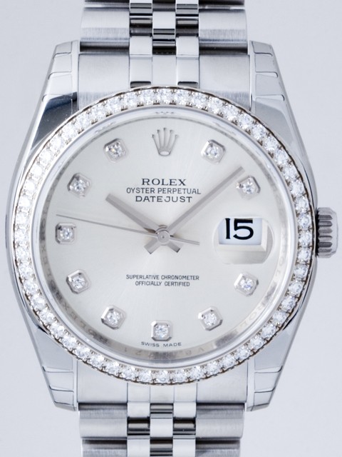 ロレックススーパーコピー ROLEX パーペチュアル デイトジャスト メンズ 116244G ジュビリーブレス シルバー