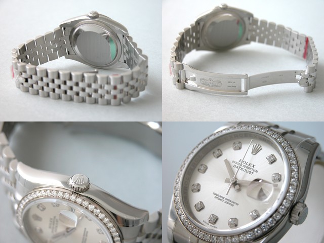ロレックススーパーコピー ROLEX パーペチュアル デイトジャスト メンズ 116244G ジュビリーブレス シルバー