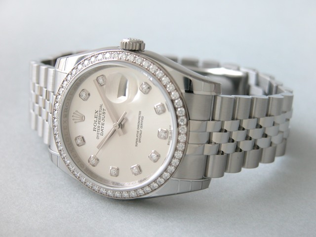 ロレックススーパーコピー ROLEX パーペチュアル デイトジャスト メンズ 116244G ジュビリーブレス シルバー