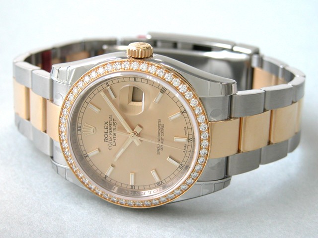 ロレックススーパーコピー ROLEX パーペチュアル デイトジャスト メンズ 116243 オイスターブレス シャンパン