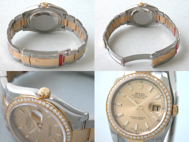 ロレックススーパーコピー ROLEX パーペチュアル デイトジャスト メンズ 116243 オイスターブレス シャンパン