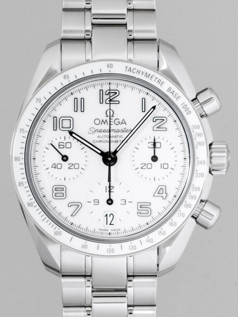 オメガスーパーコピー スピードマスター 324.30.38.40.04.001 ホワイト レディース 自動巻