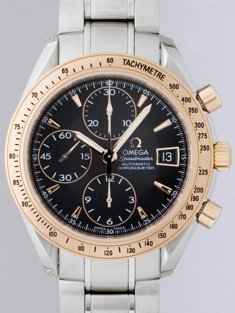 オメガスーパーコピー スピードマスター 323.21.40.40.01.001 ブラック PG/SS メンズ