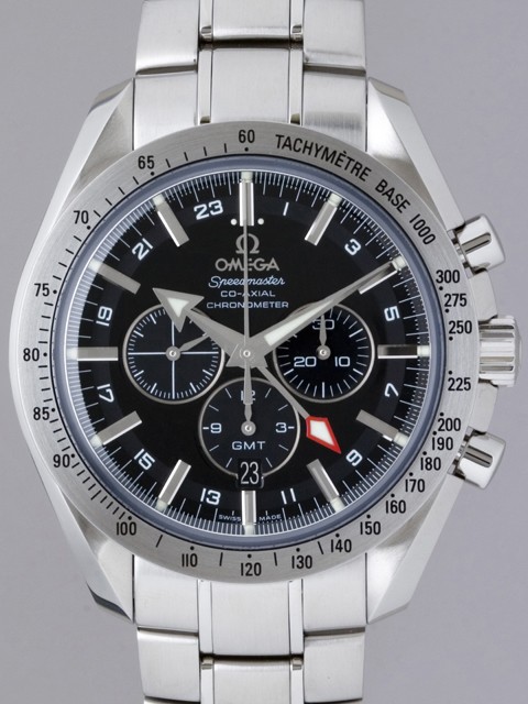 オメガスーパーコピー スピードマスター 3581.50 ブロードアロー コーアクシャル クロノグラフGMT ブラック