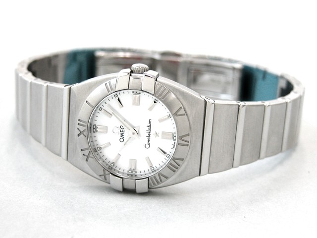 オメガスーパーコピー コンステレーション 1581.70 ダブル イーグル ホワイトシェル レディース