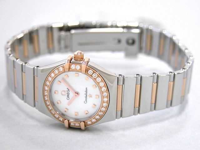 オメガスーパーコピー コンステレーション ミニ 1368.71 マイチョイス ダイヤベゼル ホワイトシェル