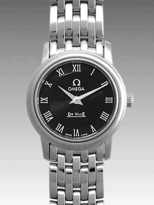 オメガスーパーコピー デビル プレステージ 4570-52 ステンレス レディース ブラック