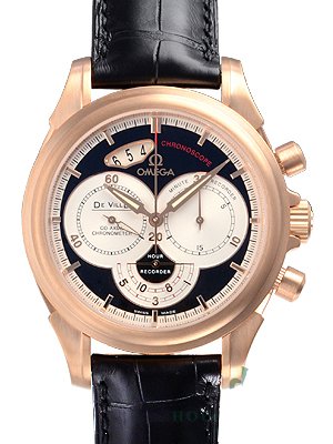 オメガスーパーコピー デビル コーアクシャル クロノスコープ 4656.50.31 ピンクゴールド