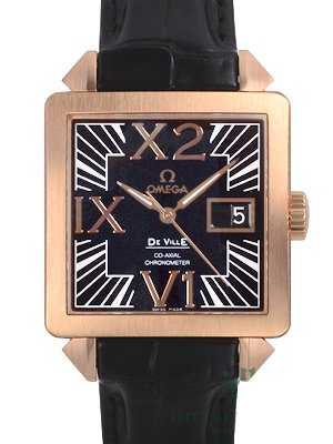 オメガスーパーコピー デビルＸ２ ビッグデイト 7713.50.31 ローズゴールド 自動巻き