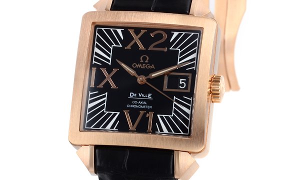 オメガスーパーコピー デビルＸ２ ビッグデイト 7713.50.31 ローズゴールド 自動巻き
