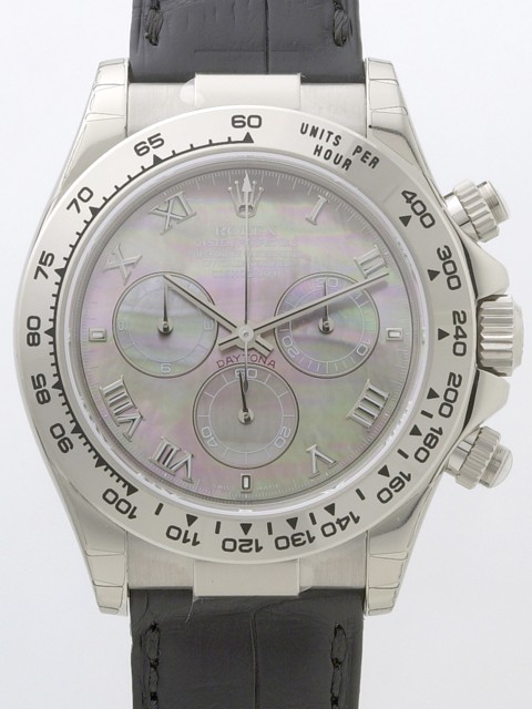 ロレックススーパーコピー ROLEX デイトナ 116519NR 黒皮 ブラックシェル