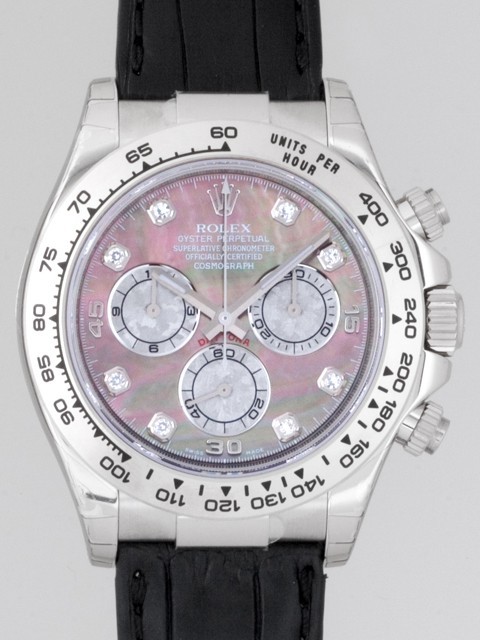 ロレックススーパーコピー ROLEX デイトナ 116519NG 黒皮 ブラックシェル 自動巻