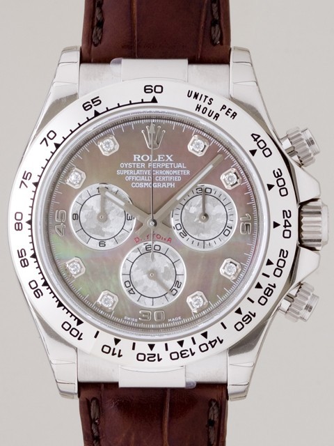 ロレックススーパーコピー ROLEX デイトナ 116519NG 茶皮 ブラックシェル