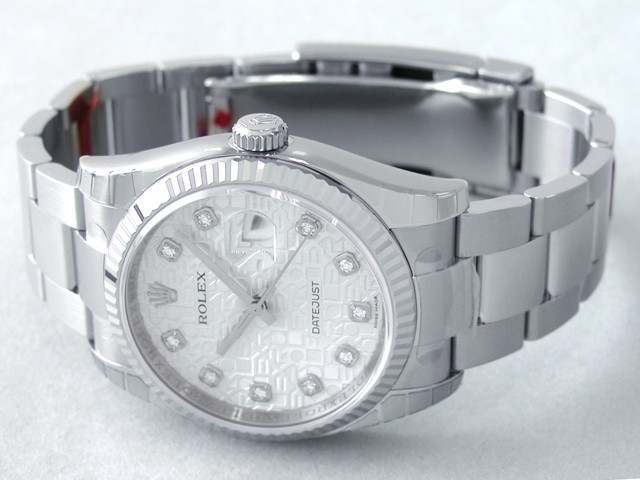 ロレックススーパーコピー ROLEX パーペチュアル デイトジャスト メンズ 116234J オイスターブレス シルバーコンピューター