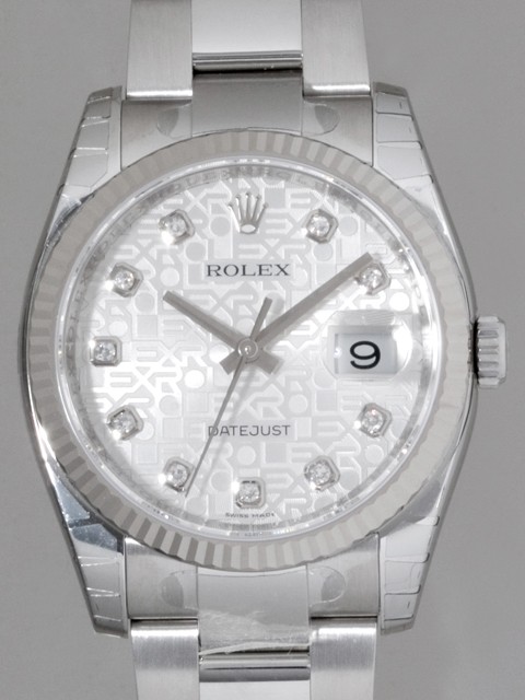 ロレックススーパーコピー ROLEX パーペチュアル デイトジャスト メンズ 116234J オイスターブレス シルバーコンピューター