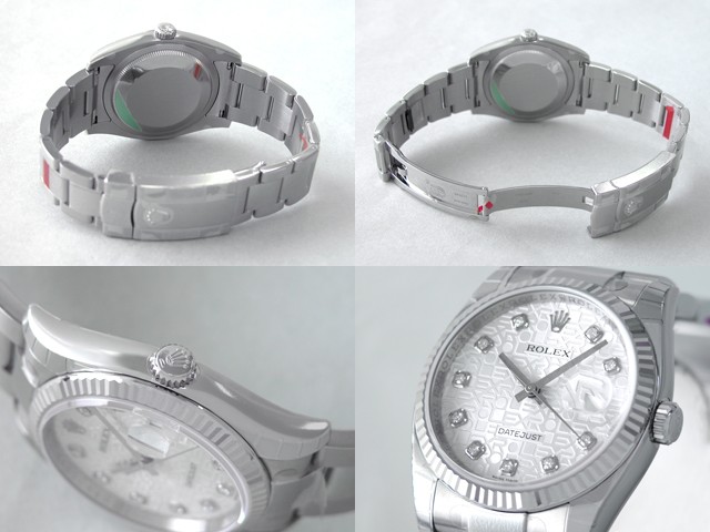 ロレックススーパーコピー ROLEX パーペチュアル デイトジャスト メンズ 116234J オイスターブレス シルバーコンピューター