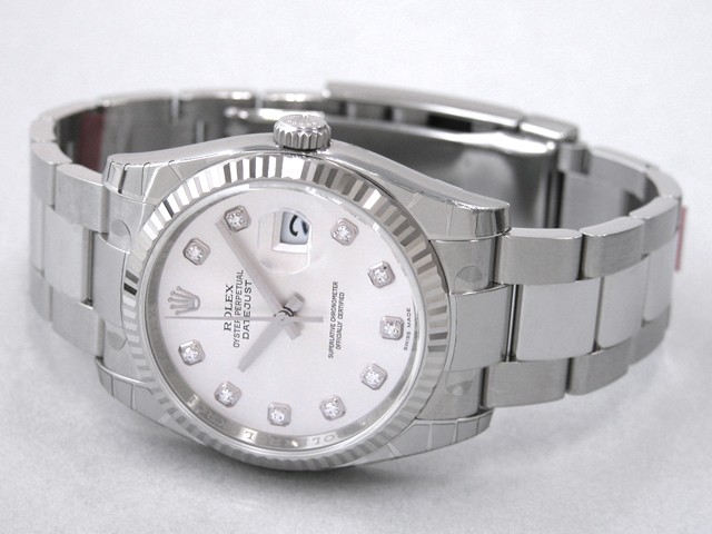 ロレックススーパーコピー ROLEX パーペチュアル デイトジャスト メンズ 116234G オイスターブレス シルバー